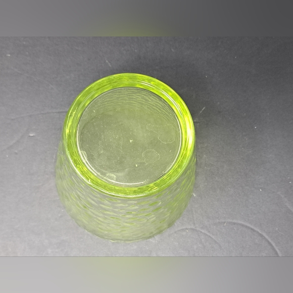 Lime Green Textured Glass Vase? - Picture 2 of 2